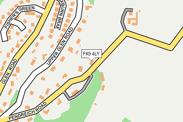 FK9 4LY map - OS OpenMap – Local (Ordnance Survey) FK9 4LY map - OS OpenMap – Local (Ordnance Survey)