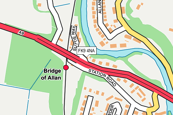 FK9 4NA map - OS OpenMap – Local (Ordnance Survey) FK9 4NA map - OS OpenMap – Local (Ordnance Survey)