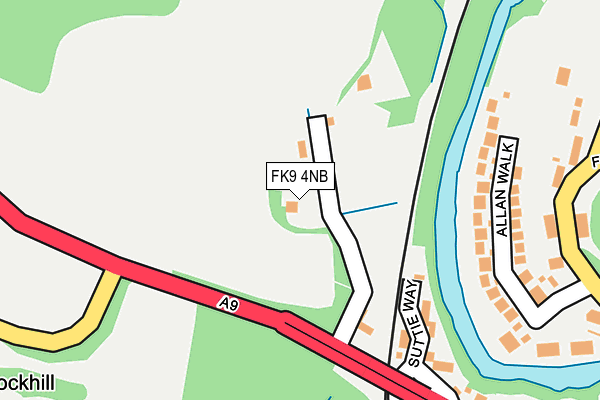 FK9 4NB map - OS OpenMap – Local (Ordnance Survey)