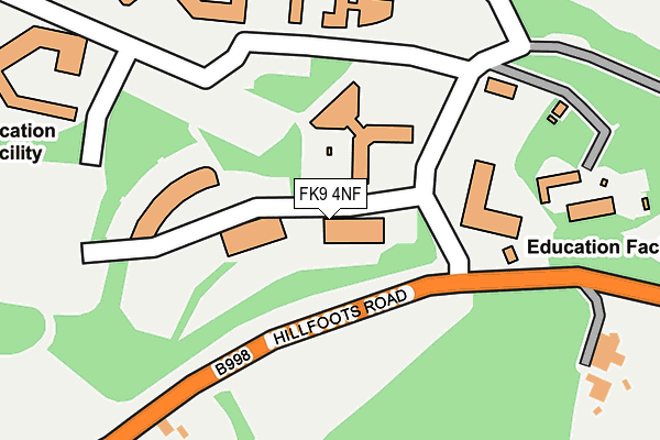 FK9 4NF map - OS OpenMap – Local (Ordnance Survey) FK9 4NF map - OS OpenMap – Local (Ordnance Survey)