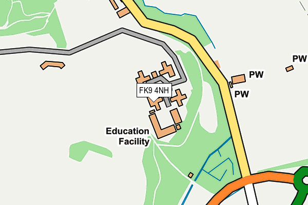 FK9 4NH map - OS OpenMap – Local (Ordnance Survey) FK9 4NH map - OS OpenMap – Local (Ordnance Survey)