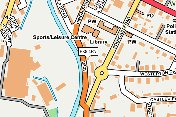 FK9 4PA map - OS OpenMap – Local (Ordnance Survey) FK9 4PA map - OS OpenMap – Local (Ordnance Survey)