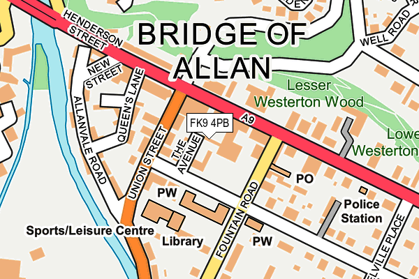 FK9 4PB map - OS OpenMap – Local (Ordnance Survey)