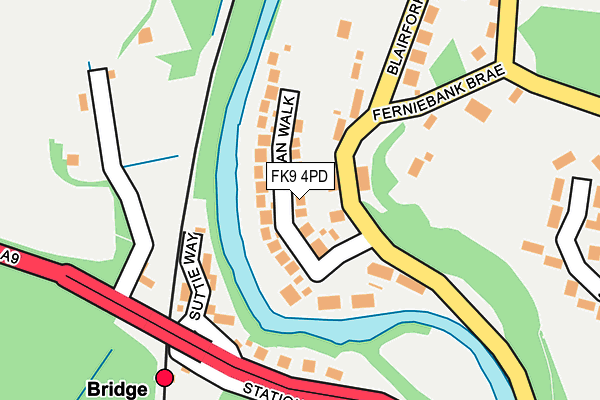 FK9 4PD map - OS OpenMap – Local (Ordnance Survey) FK9 4PD map - OS OpenMap – Local (Ordnance Survey)