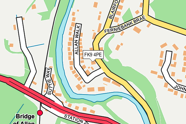 FK9 4PE map - OS OpenMap – Local (Ordnance Survey) FK9 4PE map - OS OpenMap – Local (Ordnance Survey)