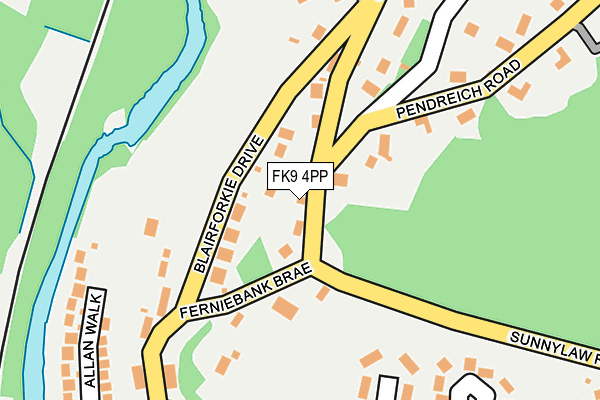 FK9 4PP map - OS OpenMap – Local (Ordnance Survey) FK9 4PP map - OS OpenMap – Local (Ordnance Survey)