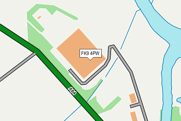 FK9 4PW map - OS OpenMap – Local (Ordnance Survey) FK9 4PW map - OS OpenMap – Local (Ordnance Survey)