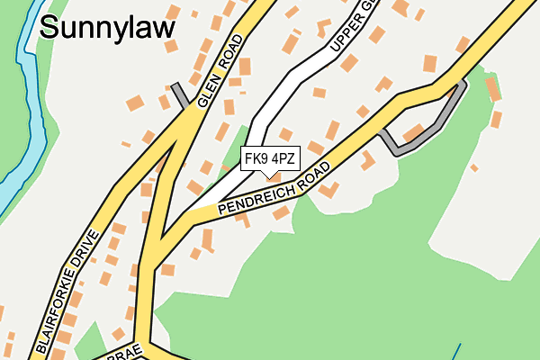 FK9 4PZ map - OS OpenMap – Local (Ordnance Survey) FK9 4PZ map - OS OpenMap – Local (Ordnance Survey)