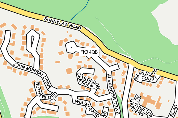 FK9 4QB map - OS OpenMap – Local (Ordnance Survey) FK9 4QB map - OS OpenMap – Local (Ordnance Survey)