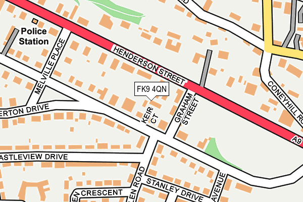 FK9 4QN map - OS OpenMap – Local (Ordnance Survey) FK9 4QN map - OS OpenMap – Local (Ordnance Survey)