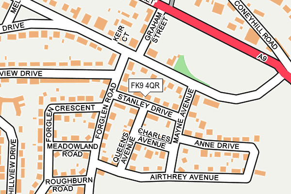 FK9 4QR map - OS OpenMap – Local (Ordnance Survey) FK9 4QR map - OS OpenMap – Local (Ordnance Survey)
