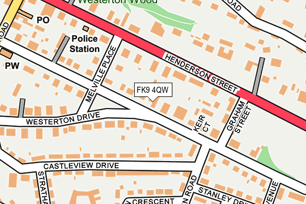 FK9 4QW map - OS OpenMap – Local (Ordnance Survey) FK9 4QW map - OS OpenMap – Local (Ordnance Survey)