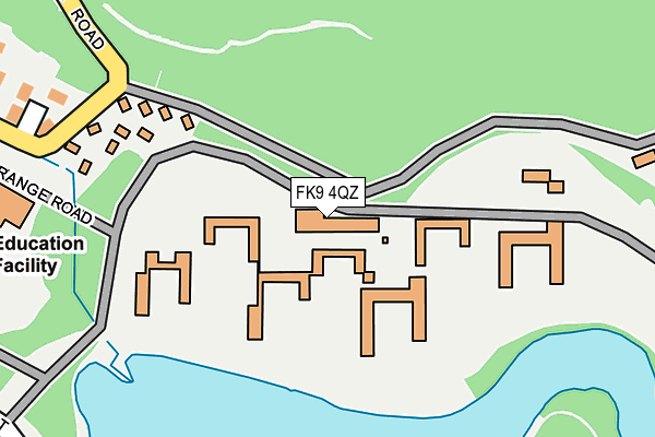 FK9 4QZ map - OS OpenMap – Local (Ordnance Survey) FK9 4QZ map - OS OpenMap – Local (Ordnance Survey)