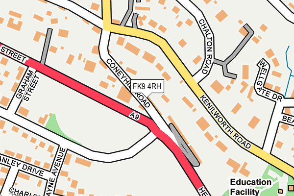 FK9 4RH map - OS OpenMap – Local (Ordnance Survey) FK9 4RH map - OS OpenMap – Local (Ordnance Survey)
