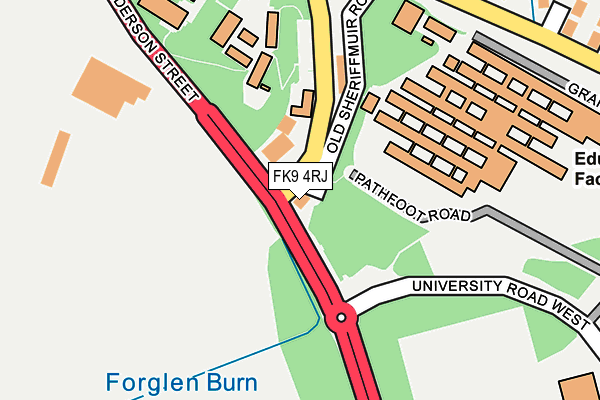 FK9 4RJ map - OS OpenMap – Local (Ordnance Survey)