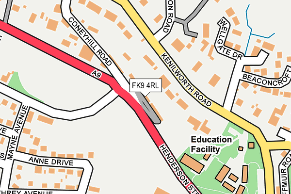 FK9 4RL map - OS OpenMap – Local (Ordnance Survey) FK9 4RL map - OS OpenMap – Local (Ordnance Survey)