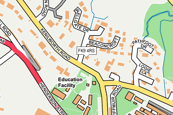 FK9 4RS map - OS OpenMap – Local (Ordnance Survey) FK9 4RS map - OS OpenMap – Local (Ordnance Survey)