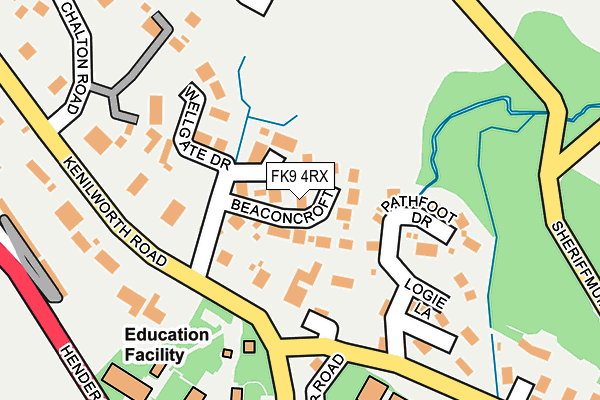 FK9 4RX map - OS OpenMap – Local (Ordnance Survey) FK9 4RX map - OS OpenMap – Local (Ordnance Survey)