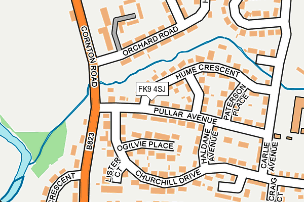 FK9 4SJ map - OS OpenMap – Local (Ordnance Survey) FK9 4SJ map - OS OpenMap – Local (Ordnance Survey)