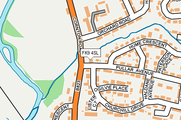 FK9 4SL map - OS OpenMap – Local (Ordnance Survey) FK9 4SL map - OS OpenMap – Local (Ordnance Survey)