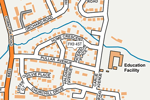 FK9 4ST map - OS OpenMap – Local (Ordnance Survey) FK9 4ST map - OS OpenMap – Local (Ordnance Survey)