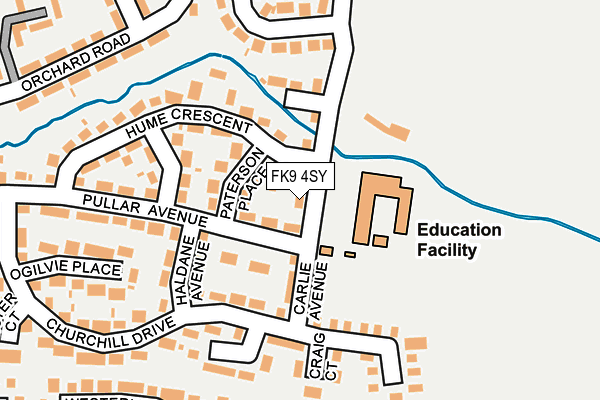 FK9 4SY map - OS OpenMap – Local (Ordnance Survey) FK9 4SY map - OS OpenMap – Local (Ordnance Survey)