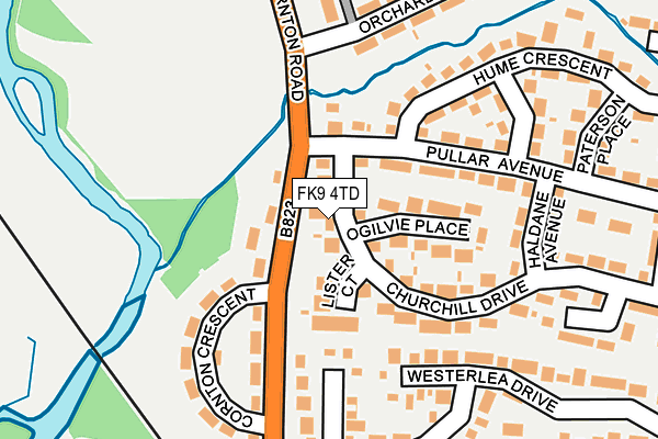 FK9 4TD map - OS OpenMap – Local (Ordnance Survey) FK9 4TD map - OS OpenMap – Local (Ordnance Survey)