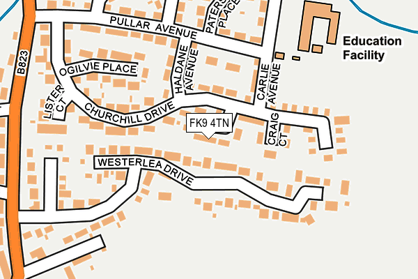 FK9 4TN map - OS OpenMap – Local (Ordnance Survey) FK9 4TN map - OS OpenMap – Local (Ordnance Survey)