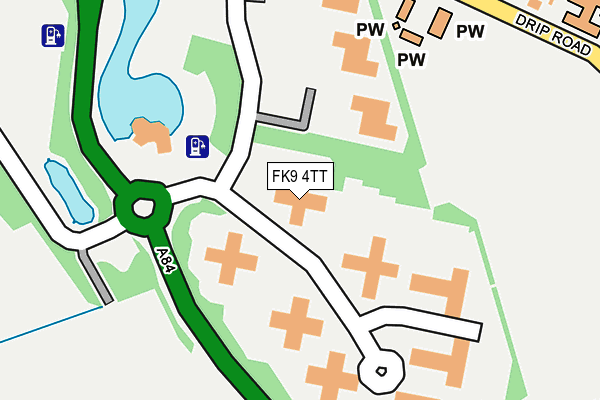 FK9 4TT map - OS OpenMap – Local (Ordnance Survey) FK9 4TT map - OS OpenMap – Local (Ordnance Survey)
