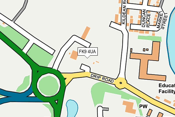 FK9 4UA map - OS OpenMap – Local (Ordnance Survey) FK9 4UA map - OS OpenMap – Local (Ordnance Survey)