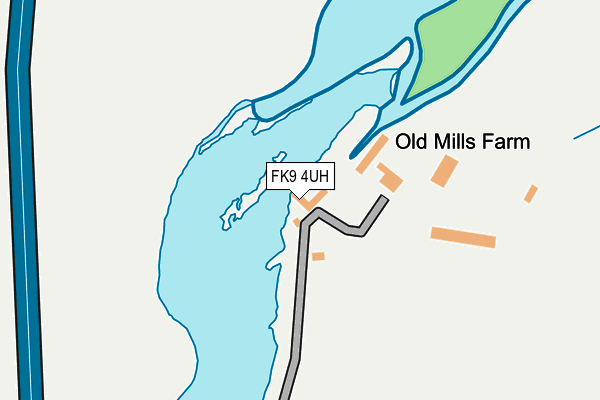 FK9 4UH map - OS OpenMap – Local (Ordnance Survey) FK9 4UH map - OS OpenMap – Local (Ordnance Survey)