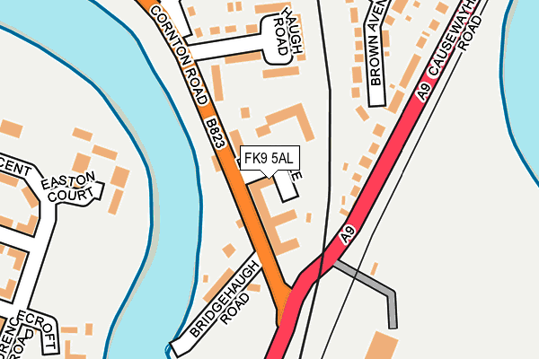 FK9 5AL map - OS OpenMap – Local (Ordnance Survey) FK9 5AL map - OS OpenMap – Local (Ordnance Survey)