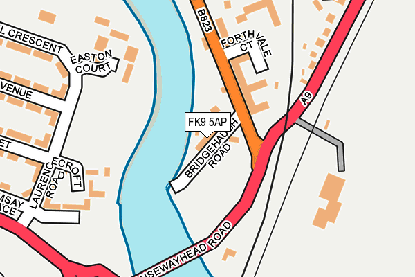 FK9 5AP map - OS OpenMap – Local (Ordnance Survey) FK9 5AP map - OS OpenMap – Local (Ordnance Survey)