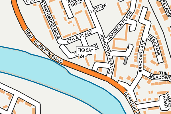 FK9 5AY map - OS OpenMap – Local (Ordnance Survey) FK9 5AY map - OS OpenMap – Local (Ordnance Survey)