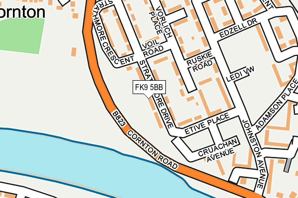 FK9 5BB map - OS OpenMap – Local (Ordnance Survey) FK9 5BB map - OS OpenMap – Local (Ordnance Survey)