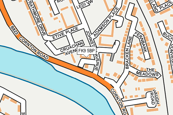 FK9 5BP map - OS OpenMap – Local (Ordnance Survey) FK9 5BP map - OS OpenMap – Local (Ordnance Survey)