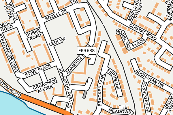 FK9 5BS map - OS OpenMap – Local (Ordnance Survey) FK9 5BS map - OS OpenMap – Local (Ordnance Survey)