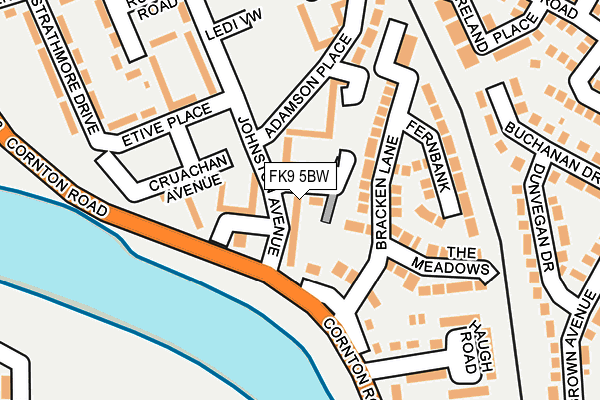 FK9 5BW map - OS OpenMap – Local (Ordnance Survey) FK9 5BW map - OS OpenMap – Local (Ordnance Survey)