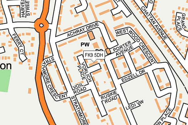 FK9 5DH map - OS OpenMap – Local (Ordnance Survey) FK9 5DH map - OS OpenMap – Local (Ordnance Survey)