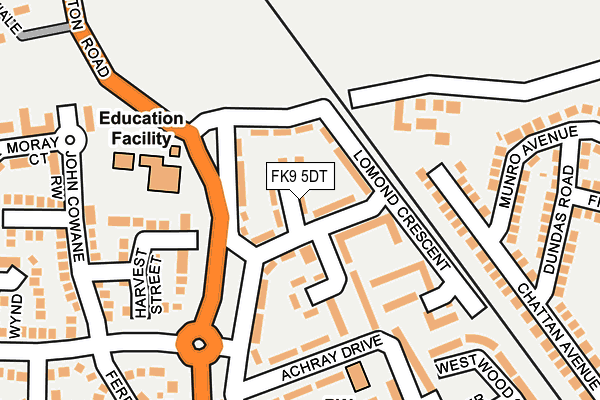 FK9 5DT map - OS OpenMap – Local (Ordnance Survey) FK9 5DT map - OS OpenMap – Local (Ordnance Survey)