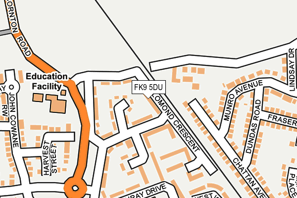 FK9 5DU map - OS OpenMap – Local (Ordnance Survey) FK9 5DU map - OS OpenMap – Local (Ordnance Survey)