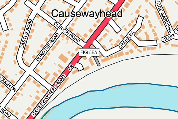 FK9 5EA map - OS OpenMap – Local (Ordnance Survey)
