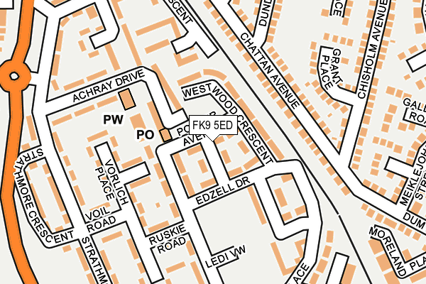 FK9 5ED map - OS OpenMap – Local (Ordnance Survey) FK9 5ED map - OS OpenMap – Local (Ordnance Survey)