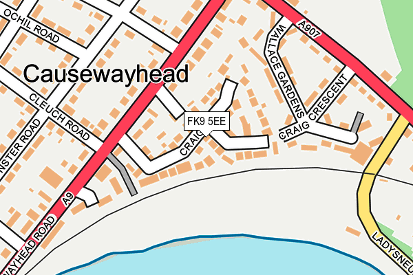FK9 5EE map - OS OpenMap – Local (Ordnance Survey) FK9 5EE map - OS OpenMap – Local (Ordnance Survey)