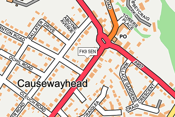 FK9 5EN map - OS OpenMap – Local (Ordnance Survey) FK9 5EN map - OS OpenMap – Local (Ordnance Survey)