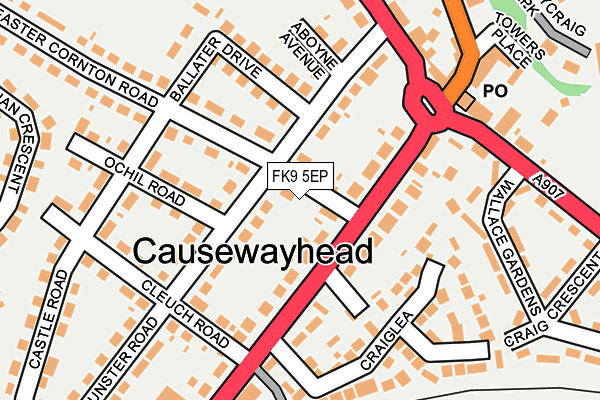 FK9 5EP map - OS OpenMap – Local (Ordnance Survey) FK9 5EP map - OS OpenMap – Local (Ordnance Survey)