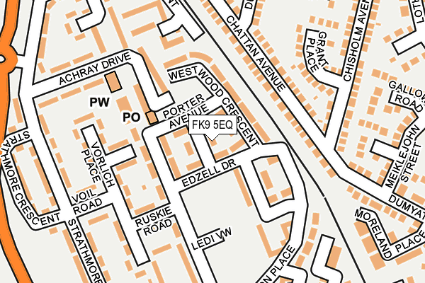 FK9 5EQ map - OS OpenMap – Local (Ordnance Survey) FK9 5EQ map - OS OpenMap – Local (Ordnance Survey)