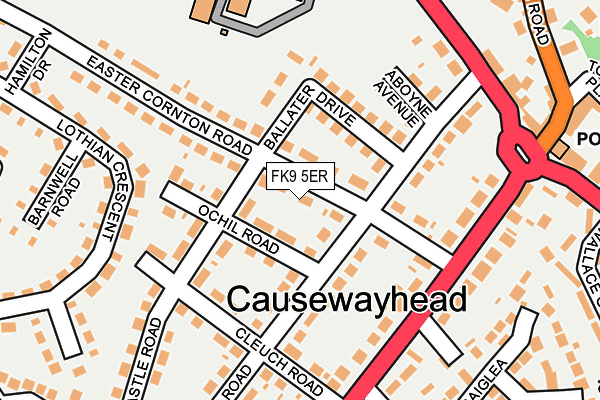 FK9 5ER map - OS OpenMap – Local (Ordnance Survey) FK9 5ER map - OS OpenMap – Local (Ordnance Survey)