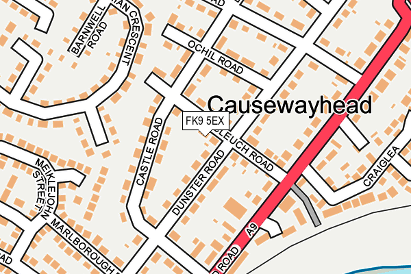 FK9 5EX map - OS OpenMap – Local (Ordnance Survey) FK9 5EX map - OS OpenMap – Local (Ordnance Survey)