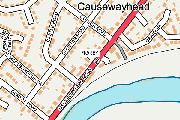 FK9 5EY map - OS OpenMap – Local (Ordnance Survey)